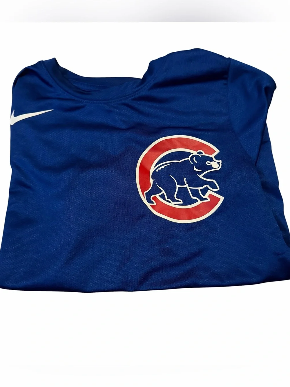 Nike Chicago Cubs MLB Baseball T-Shirt Youth Size Small Blue #7